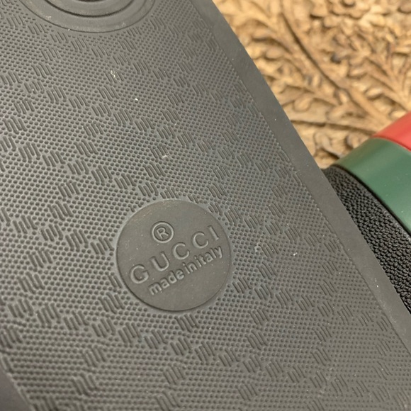 Gucci Web Slides Men’s Sandals Size 10 - Picture 9 of 15